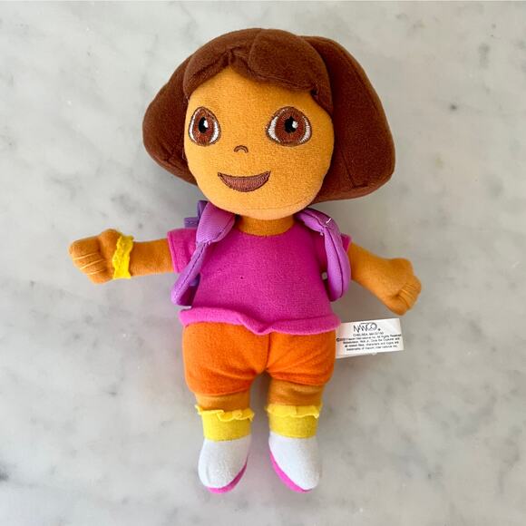 Vintage Y2K Dora The Explorer Small Plush Stuffed Animal / 8.5" - Picture 3 of 9